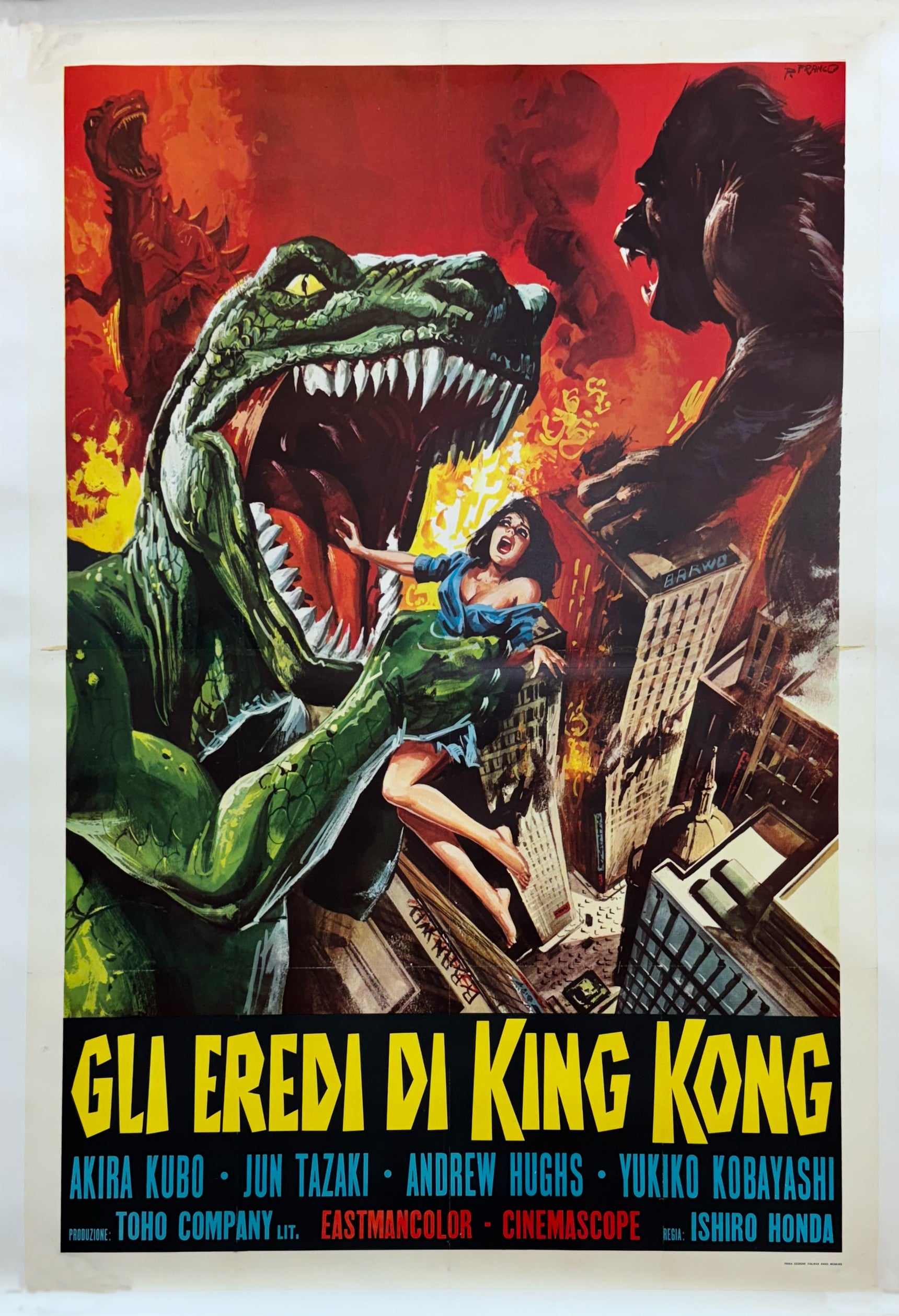 all monsters attack poster Original Vintage All Monsters Attack Horror Movie Italian Poster