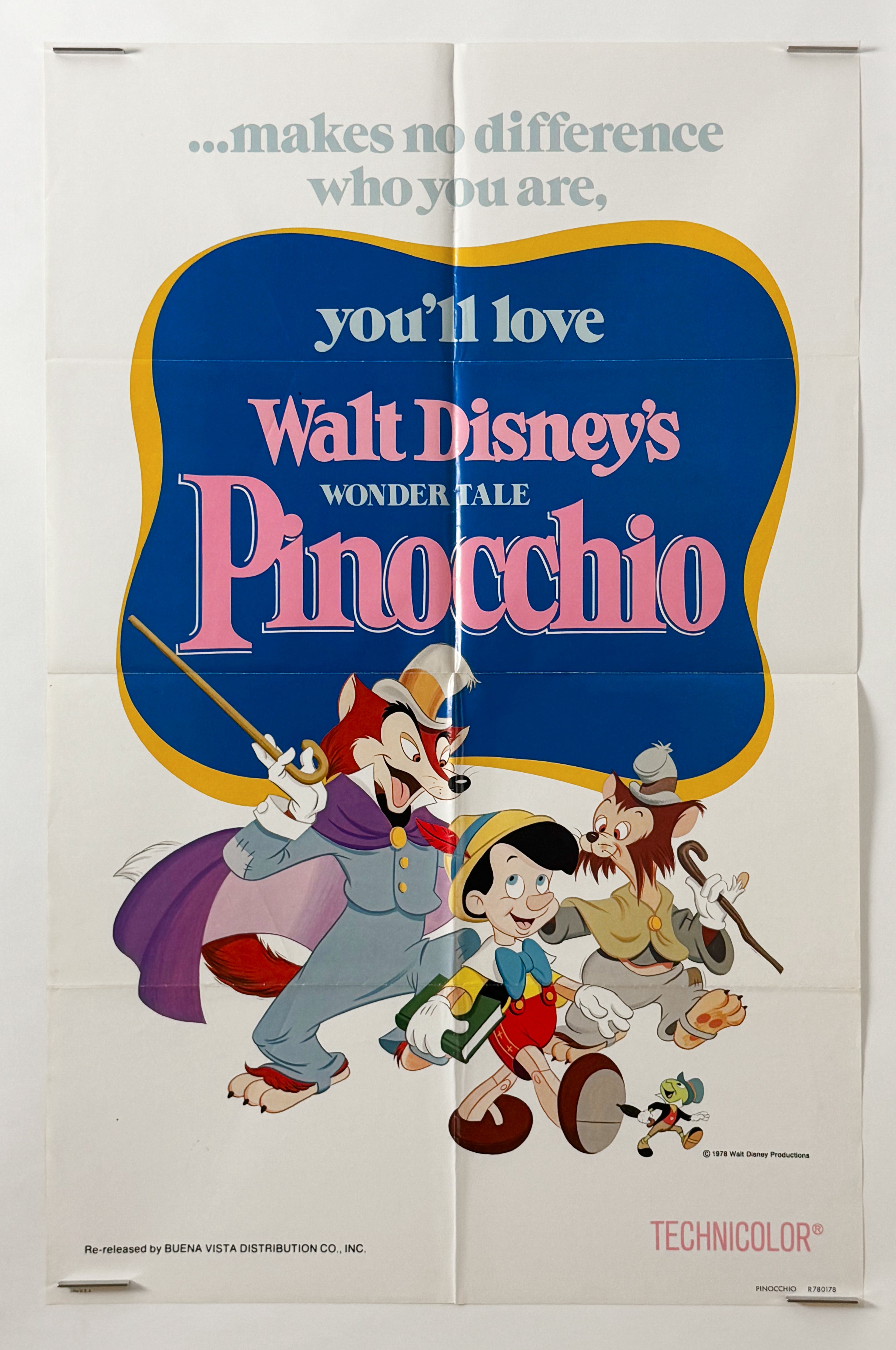 70年代 pinocchio ポスター 70年代 pinocchio ポスター