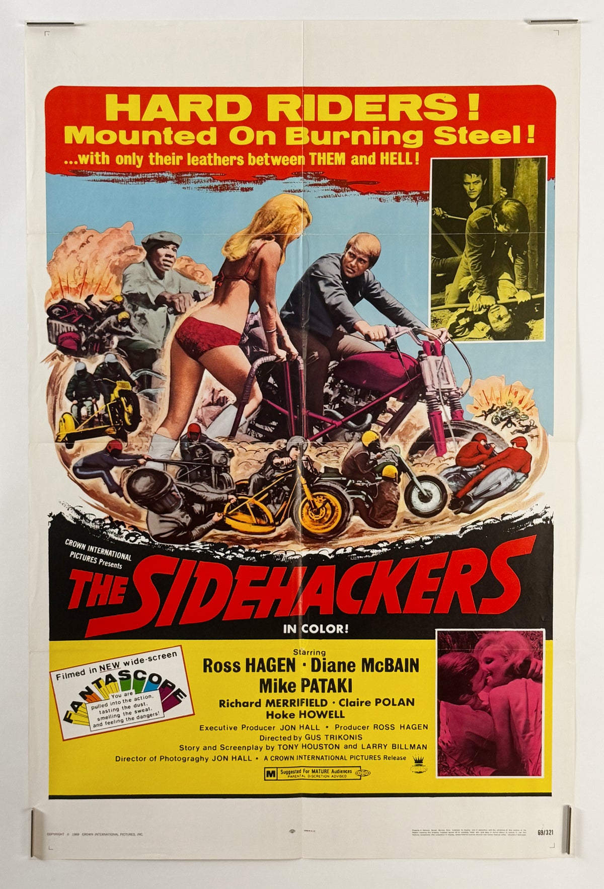 Original Vintage The Sidehackers Movie Poster
